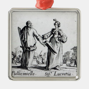 Balli de Sfessania, c.1622 2 Metalen Ornament