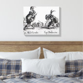 Balli de Sfessania, c.1622 Canvas Afdruk (Insitu (Slaapkamer))