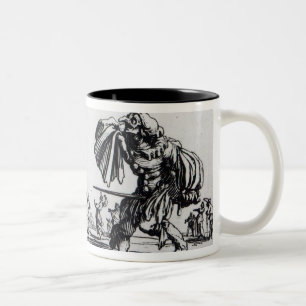 Balli de Sfessania, c.1622 Tweekleurige Koffiemok