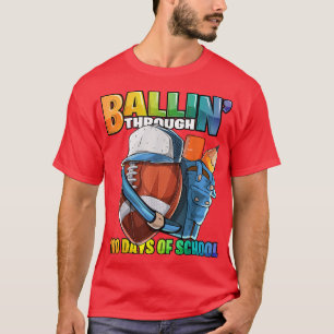 Ballin' door 100 dagen schoolKinder T-shirt