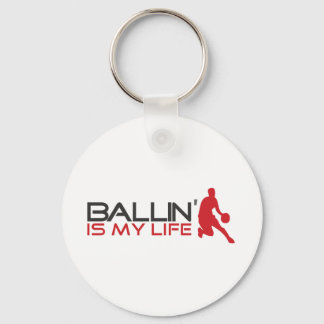 Ballin is mijn Life Streetball Sleutelhanger
