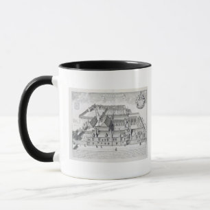 Balliol College, Oxford, uit 'Oxonia Illustrata'; Mok