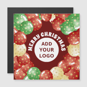 Balloirs de Noël Compagnie personnalisée Carte rou