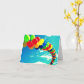 Balloirs et Carte pour notes Sky (Fleur jaune)
