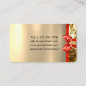 Balloirs rose et blanc Carte de visite moderne (Dos)