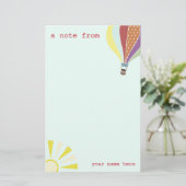 Ballon à air chaud et papeterie de Sun (Debout devant)