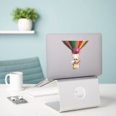 Ballon à air chaud Salesforce - 3D - Sticker (Ordinateur portable sur le bureau)