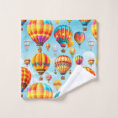 Ballon à air chaud volant coloré (Gant de toilette)