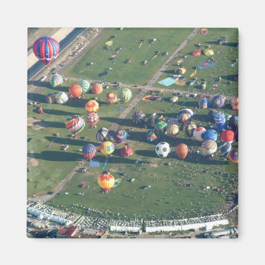 Ballon Albuquerque in de ochtend Magneet (Voorkant)