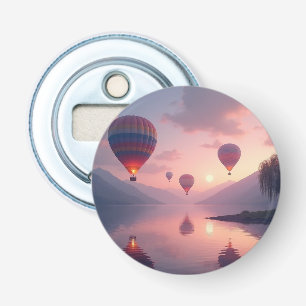 Ballon Avontuur Dromen Button Flesopener