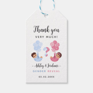 Ballon Baby Geslacht Reveal Bedankt Cadeau Tags Cadeaulabel