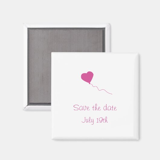 Ballon Bewaar de datummagneten Magneet (Voorkant / Achterkant)