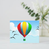 ballon, briefkaart (Staand voorkant)