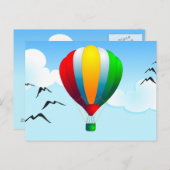 ballon, briefkaart (Voorkant / Achterkant)