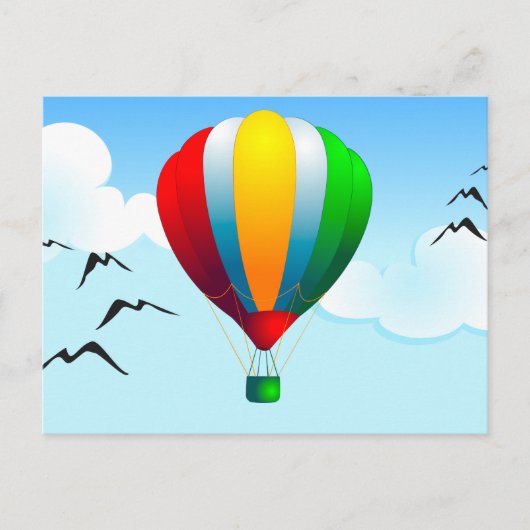 ballon, briefkaart (Voorkant)