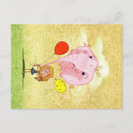 Ballon Briefkaart (Voorkant)