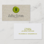 Ballon Button Speckle Visitekaartje (Voorkant / Achterkant)