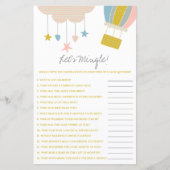 Ballon & Cloud Let's Mingle! Baby shower game (Voorkant)