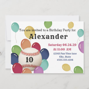 Ballon Colorful Ballon Baseball Sports Birthday