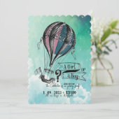 BALLON D'AIR CHAUD MOMENT INVITATION À RÉVÉLER LE  (Debout devant)