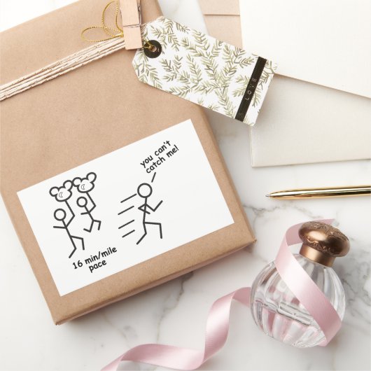 Ballon Dames Sticker! Rechthoekige Sticker (Geschenken)