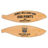 Ballon De Basket 1000 Points Nom personnalisé, logo de l'équipe et (Panneaux)