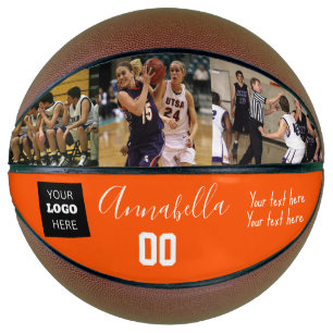 Ballon De Basket 3 Logo photo nom et numéro du lecteur de message