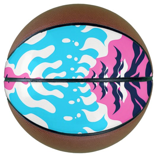 Ballon De Basket Abstract Dream Wave – Vibrant Surreal Flow (Devant)
