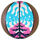 Ballon De Basket Abstract Dream Wave – Vibrant Surreal Flow (Vertical)