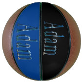 Ballon De Basket Adam Nom Fabriqué Avec Une Image De Plage (Vertical)