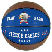 Ballon De Basket Aigle à chaume, Drapeau américain, Étoile (Devant)