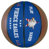 Ballon De Basket Aigle Extraordinaire, Drapeau Américain, Étoile (Vertical)