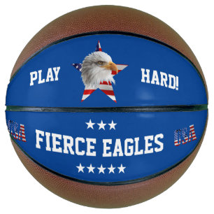 Ballon De Basket Aigle sauvage, Drapeau américain, Étoile