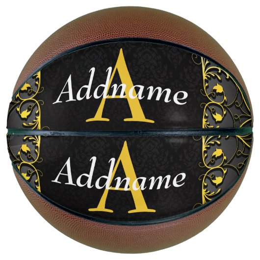 Ballon De Basket Ajouter votre nom et votre initiale (Devant)