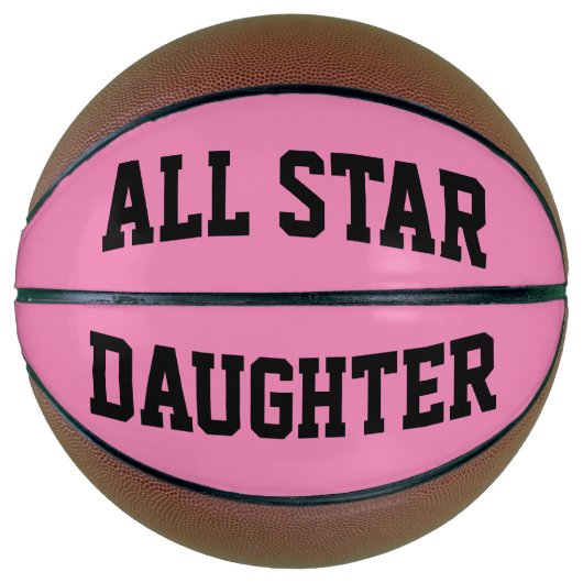 Ballon De Basket ALL STAR DAUGHTER PINK Basketball (Devant)