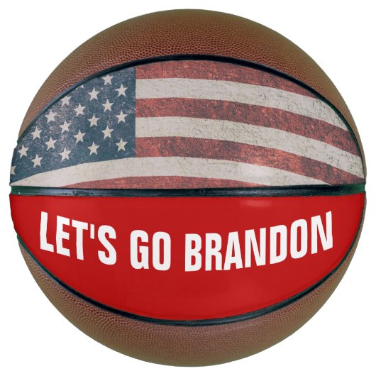 BALLON DE BASKET ALLONS BRANDON AMERICAN FLAG BASKETBALL (Devant)