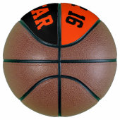 Ballon De Basket Allstar Black et Orange Personnaliser (Droite)