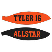 Ballon De Basket Allstar Black et Orange Personnaliser (Panneaux)