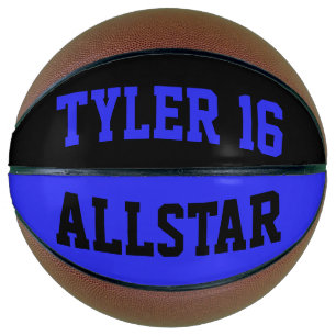 Ballon De Basket Allstar Bleu et Noir