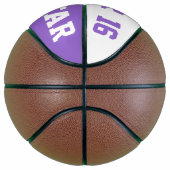 Ballon De Basket Allstar Clair violet et blanc (Droite)