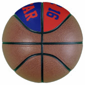 Ballon De Basket Allstar Crimson et Blue (Droite)