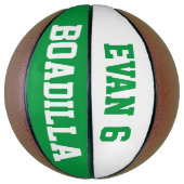 Ballon De Basket Allstar Green White (Vertical)