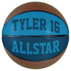 Ballon De Basket Allstar Lt Blue et Turquoise