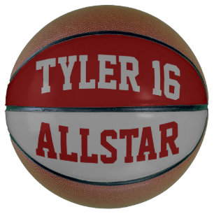 Ballon De Basket Allstar Red et Grey