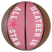 Ballon De Basket Allstar rose (Vertical)