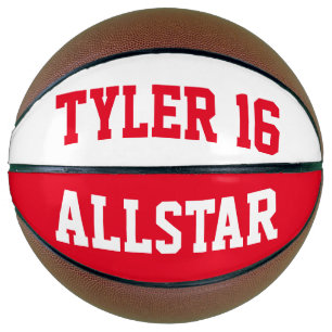 Ballon De Basket Allstar Rouge et Blanc