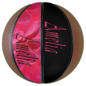 Ballon De Basket Amelia, nom de fille, logo, basketball de taille r (Vertical)