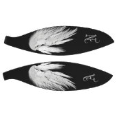 Ballon De Basket ANGEL WINGS Black Custom Monogramme (Panneaux)