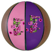 Ballon De Basket Angela fleurie Nom, Basketball (Vertical)