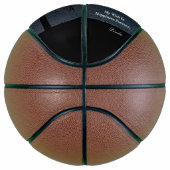 Ballon De Basket Anniversaire Coucher de soleil Océan Palmes tropic (Droite)